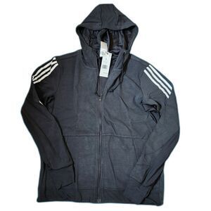 Adidas Full‑Zip Hooded Track Top Women’s Large Black